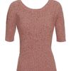 Opening Ceremony Virgin Woolblend Knit Sweater with Scoop Back in Pink - Lyst