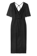 Sportmax Black Kafir Japanese Knot Dress