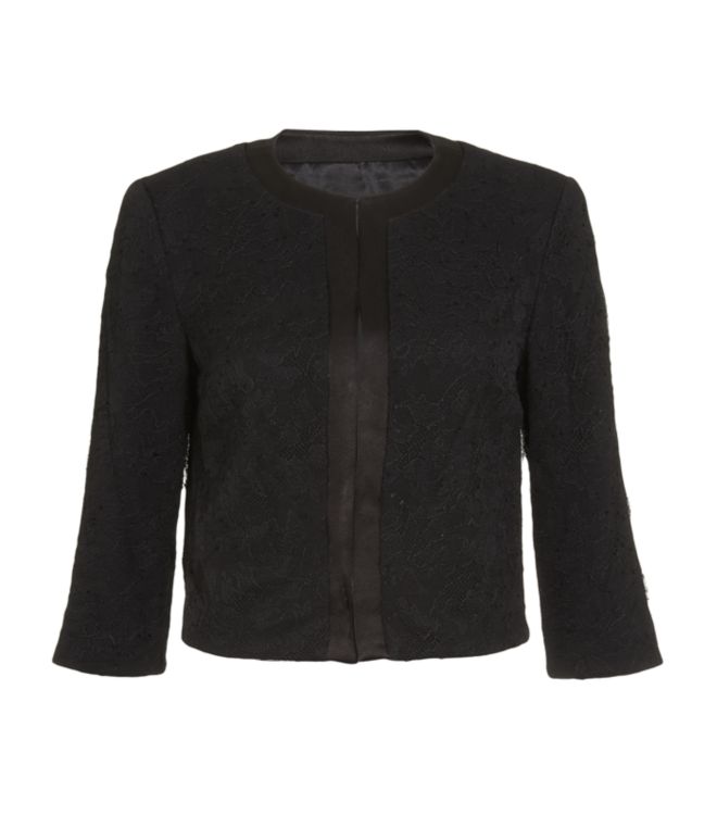 Adam Lace Cover Up Jacket in Black Lyst