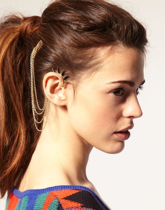 ASOS Collection Asos Spike Ear Cuff and Comb - Lyst