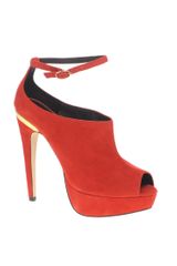 Asos Asos Parade High Vamp Ankle Strap Platform Shoes