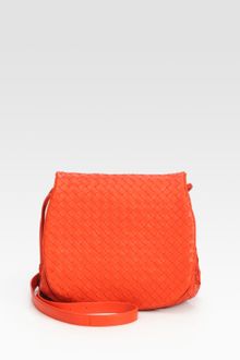 Bottega Veneta Flap Messenger Bag - Lyst