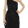 Marchesa Embellished Oneshoulder Satinchiffon Dress in Black - Lyst