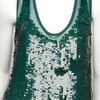 Stella Mccartney Sequin Tank in Green - Lyst