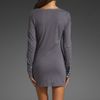 Velvet Monroe Cotton Slub Dress in Gray (silver dollar) - Lyst