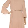 Alberta Ferretti Embellished Pleated Crepe Dress in Pink - Lyst
