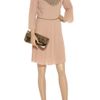 Alberta Ferretti Embellished Pleated Crepe Dress in Pink - Lyst