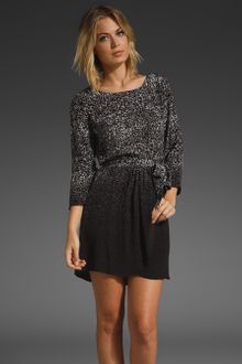 Joie Carlina Tie Waist Leopard Print Ombre Dress - Lyst