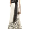 Kay Unger Embroidered Silksatin Gown in Black - Lyst