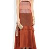 Narciso Rodriguez Silkmousseline Dress in Brown (copper) - Lyst