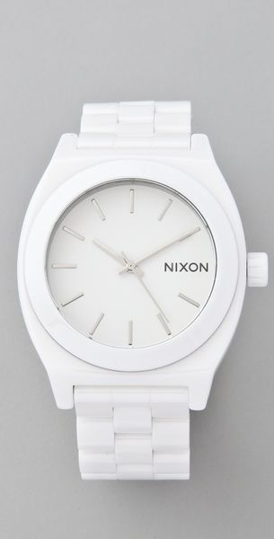 Nixon The Ceramic Time Teller in White - Lyst