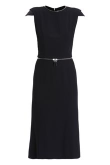 Alexander McQueen Leaf Crepe Dress - Lyst