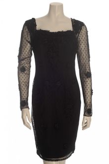 Alice By Temperley Lace-appliqued Tulle Dress in Black - Lyst