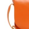 Asos Collection Asos Leather Flat Lock Shoulder Bag in Orange - Lyst