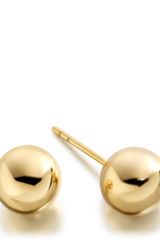 Astley Clarke Yellow Gold Orbe Stud Earrings