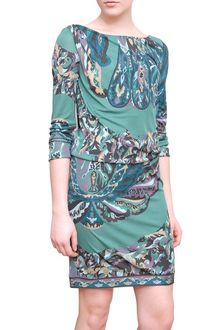 Emilio Pucci 3/4 V Neckline On The Back Dress - Lyst