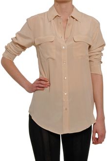 Equipment Long Sleeved Silk Blouse - Lyst