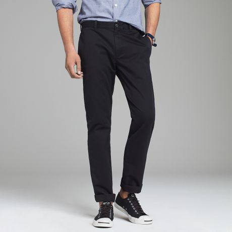 black slim fit chinos