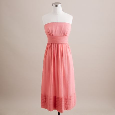 J.crew Juliet Dress in Silk Chiffon in Pink (bright coral) - Lyst