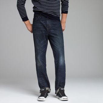 J.Crew Relaxed-fit Jean in Dark Worn Wash - Lyst