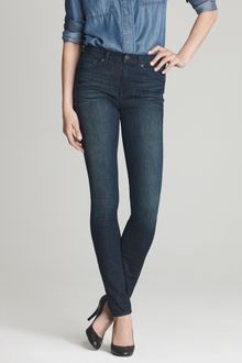 J.Crew High-waisted Skinny Jean in Night Owl Wash - Lyst
