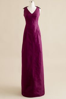 J.Crew Adelle Long Dress in Silk Taffeta - Lyst
