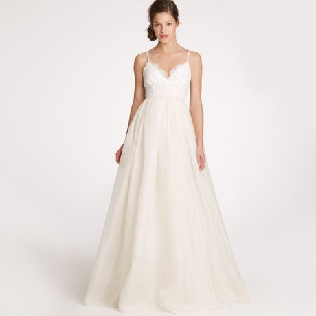 J.crew Principessa Gown in Lace and Organza in White - Lyst