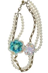 Lanvin Necklace with Pearls and Flowers