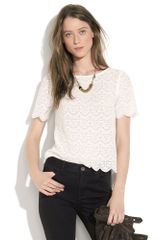 Madewell Scallop Lace Top
