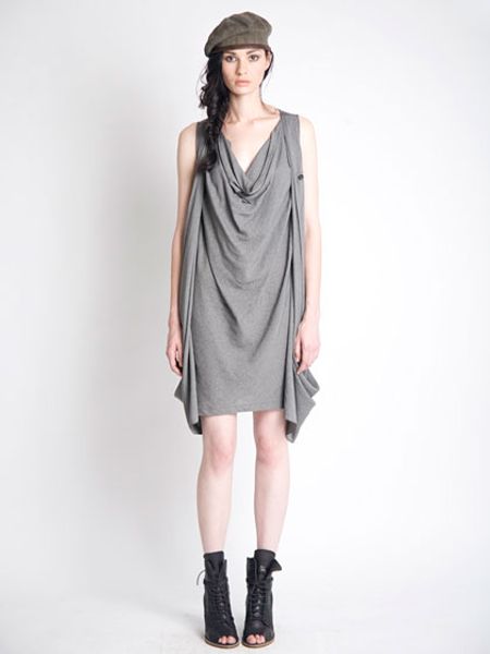 Nicholas K Rav Dress in Gray - Lyst