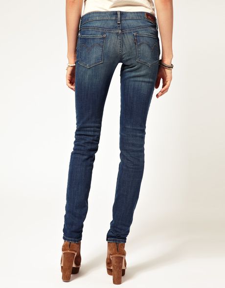 Levi's Curve Id Slight Curve Worn Skinny Jean in Blue (vintagewhisperindi)