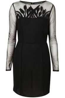 Topshop Tulip Mesh Shift Dress - Lyst