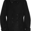Y's Yohji Yamamoto Doublebreasted Wool Coat in Black - Lyst