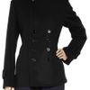 Y's Yohji Yamamoto Doublebreasted Wool Coat in Black - Lyst