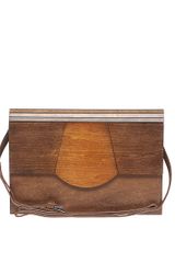 ASOS Collection Asos Premium Wooden Panel Clutch