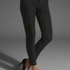 Cut25 Leather Trimmed Legging in Black (jet) - Lyst