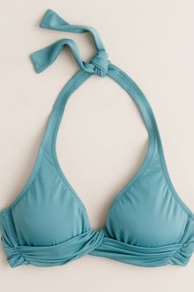 J.Crew Twist Halter Underwire Top - Lyst