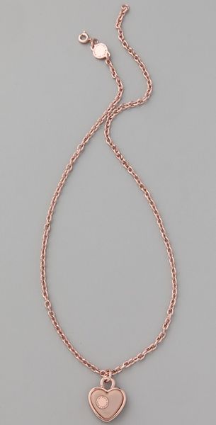Marc By Marc Jacobs Heart Charm Pendant Necklace - Lyst