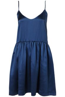 Topshop Satin Skater Slip Dress By Boutique - Lyst