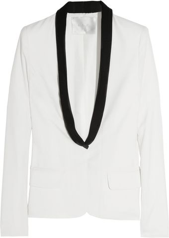  Ruby Wool-blend Crepe Tuxedo Jacket 