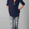 Joie Marlo Blouse in Blue (navy) - Lyst