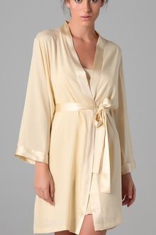 La Fee Verte Silk Wrap Robe - Lyst