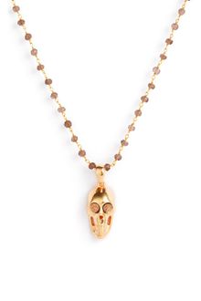 Marcia Moran Skull Pendant Long Necklace - Lyst