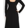 Versus Woolcrepe and Boned Tulle Dress in Black - Lyst
