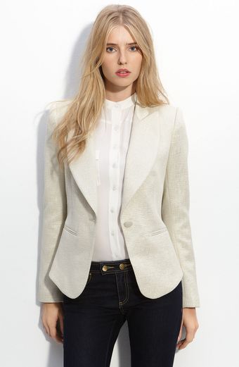 Rachel Zoe Jean Metallic Jacquard Jacket - Lyst