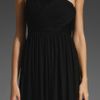Tibi Goddess Jersey Gown in Black - Lyst
