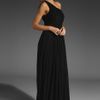 Tibi Goddess Jersey Gown in Black - Lyst