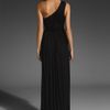 Tibi Goddess Jersey Gown in Black - Lyst