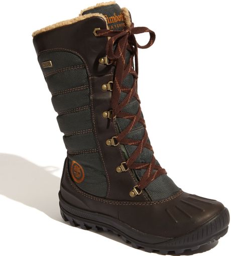 timberland women's earthkeepers mount holly tall lace duck boot