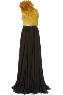 Gucci Silk-organza and Pleated Chiffon Gown - Lyst